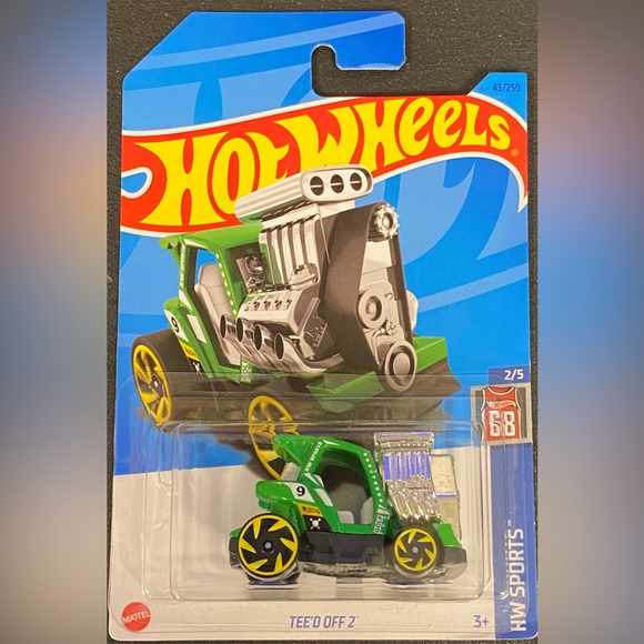 ✅ 🚗 4/20 🚗 NEW 2023 MATTEL HOT WHEELS 2/5 HW SPORTS TEE’D OFF 2 #43/250 - Picture 3 of 3